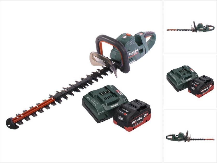 Metabo HS 18 LTX BL 55 accu heggenschaar 18 V 50 cm borstelloos + 1x accu 5 Ah + lader