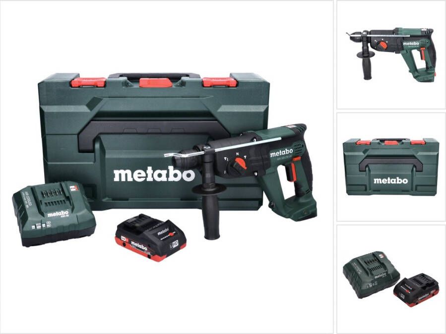 Metabo KH 18 LTX 24 accu combihamer 18 V 2.1 J SDS plus + 1x accu 4.0 Ah + lader + X