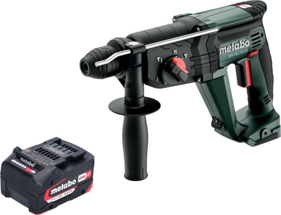 Metabo KH 18 LTX 24 accu combihamer 18 V 2.1 J SDS Plus + 1x accu 4.0 Ah zonder lader