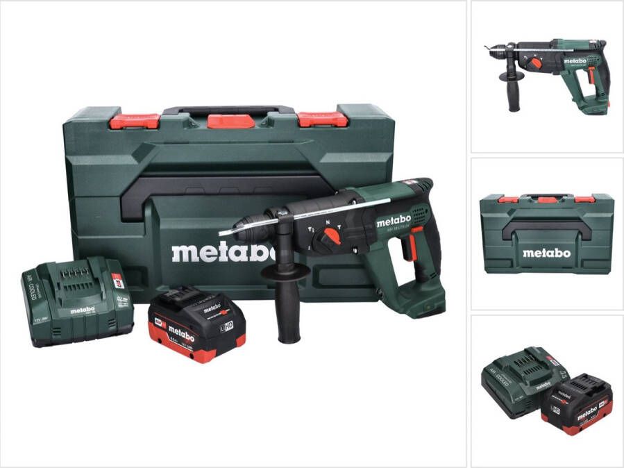 Metabo KH 18 LTX 24 accu combihamer 18 V 2.1 J SDS plus + 1x accu 8.0 Ah + lader + X