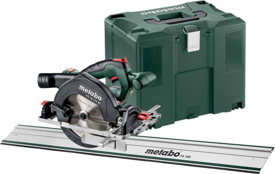 Metabo KS 18 LTX 57 SET 18V Li-Ion accu cirkelzaag set in X met geleiderail FS 160 57mm