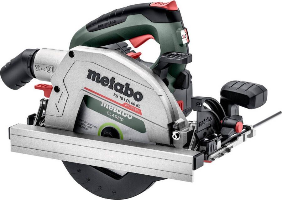 Metabo KS 18 LTX 66 BL Accu-cirkelzaag 165 mm Zonder accu 18 V