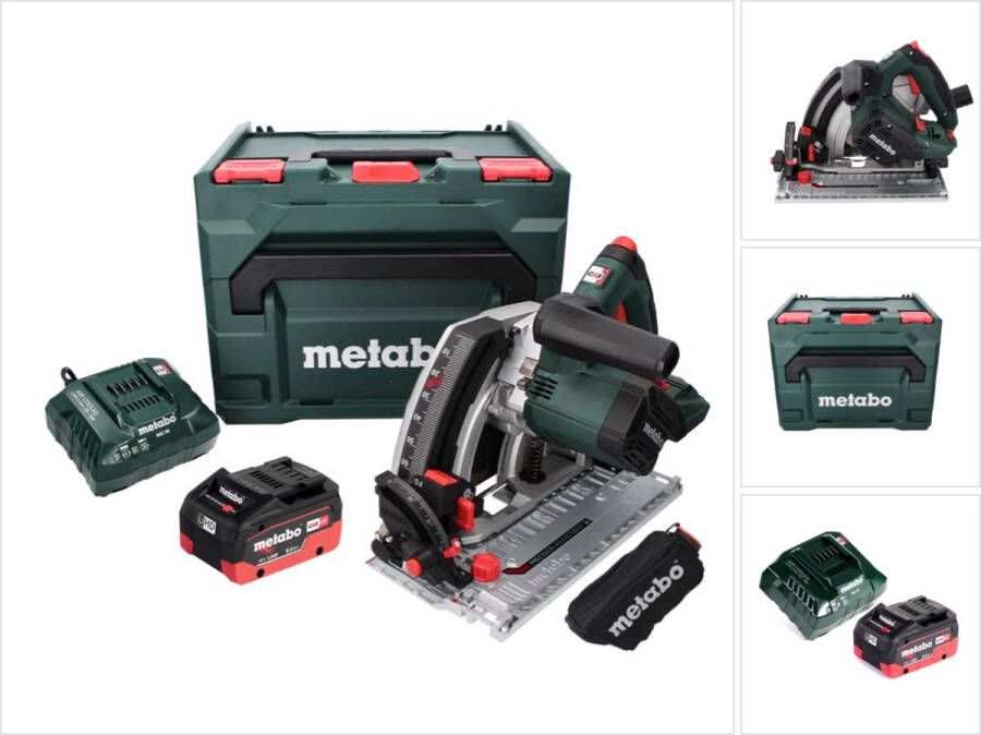 Metabo KT 18 LTX 66 BL accu invalcirkelzaag 18 V 165 mm + 1x accu 8.0 Ah + lader + X