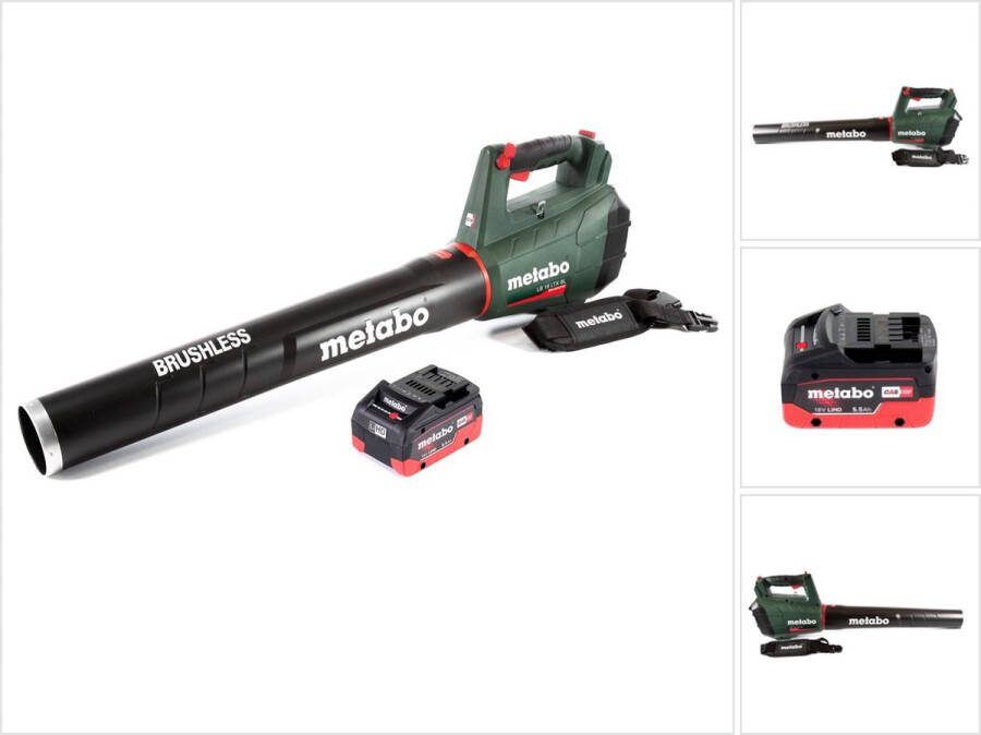 Metabo LB 18 LTX BL accubladblazer 18 V borstelloos + 1x accu 5 Ah zonder lader
