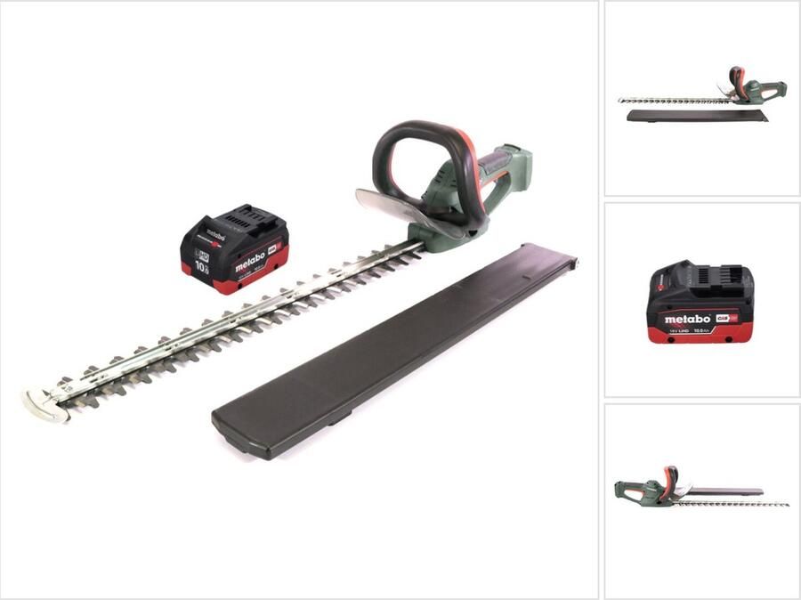 Metabo AHS 18-65 V accu heggenschaar 18 V 63 cm + 1x accu 10.0 Ah zonder oplader