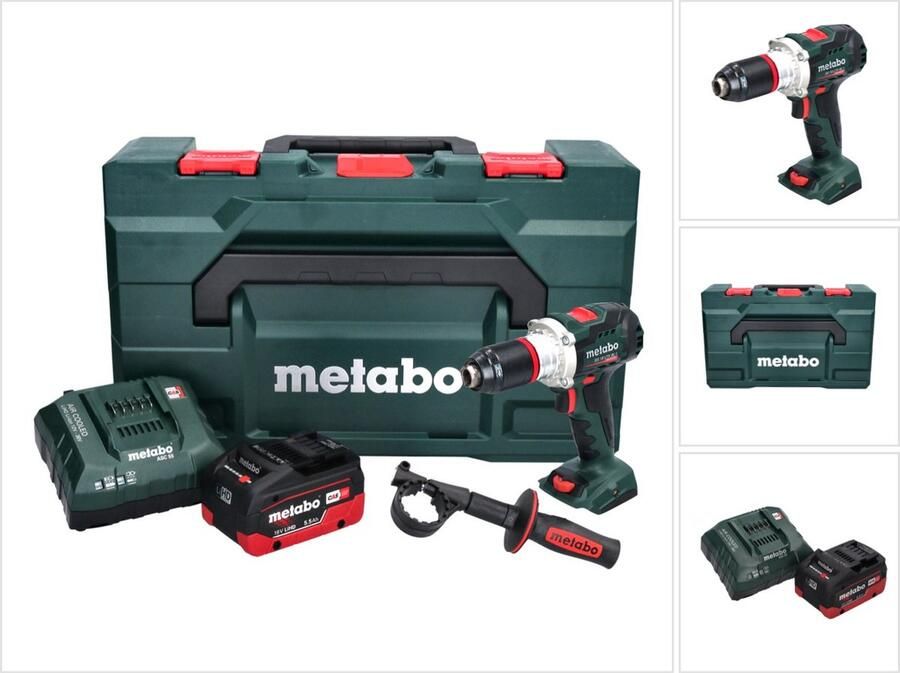 Metabo BS 18 LTX BL I Accuboormachine 18 V 130 Nm + 1x accu 5 Ah + lader + X