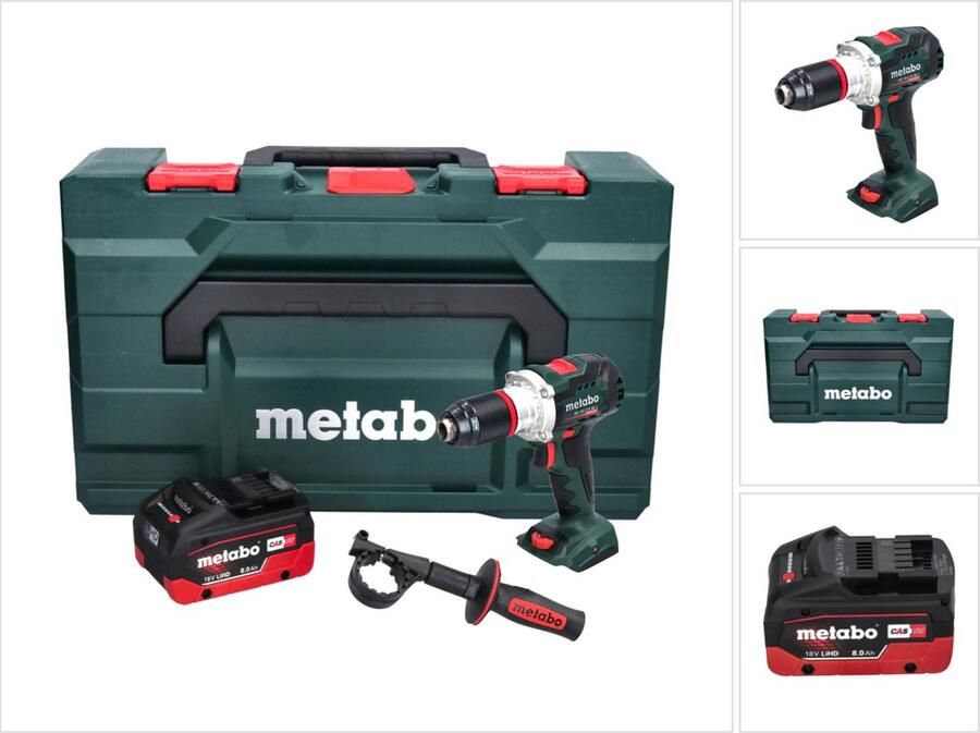 Metabo BS 18 LTX BL I Accuboormachine 18 V 130 Nm + 1x accu 8.0 Ah + X zonder lader