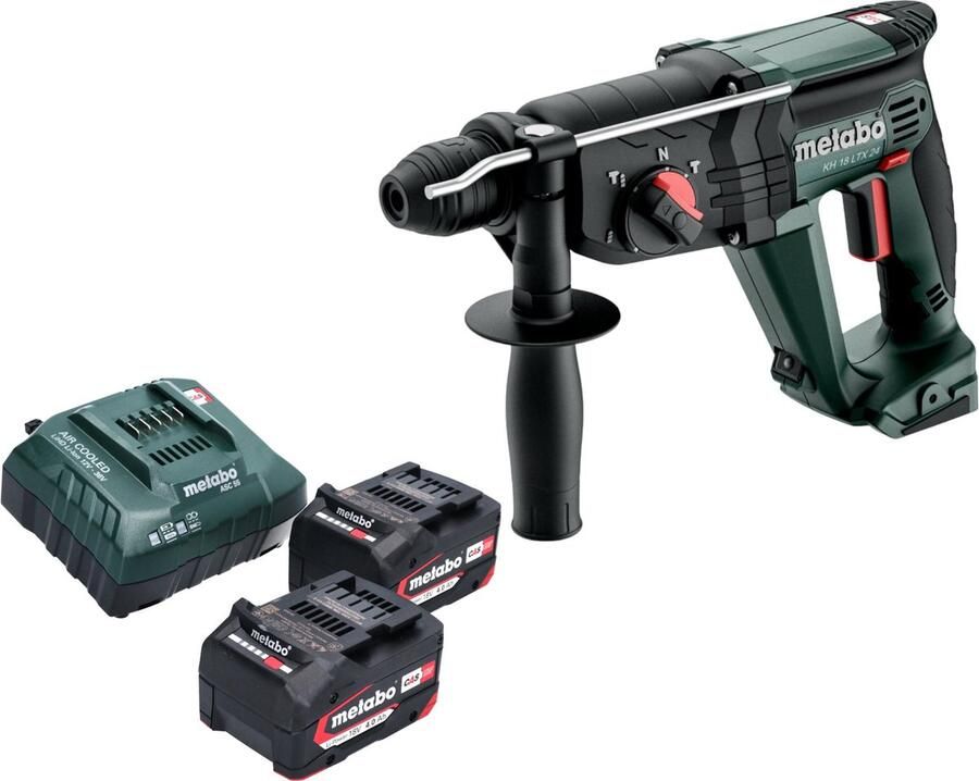 Metabo KH 18 LTX 24 accu combihamer 18 V 2.1 J SDS Plus + 2x accu 4.0 Ah + lader