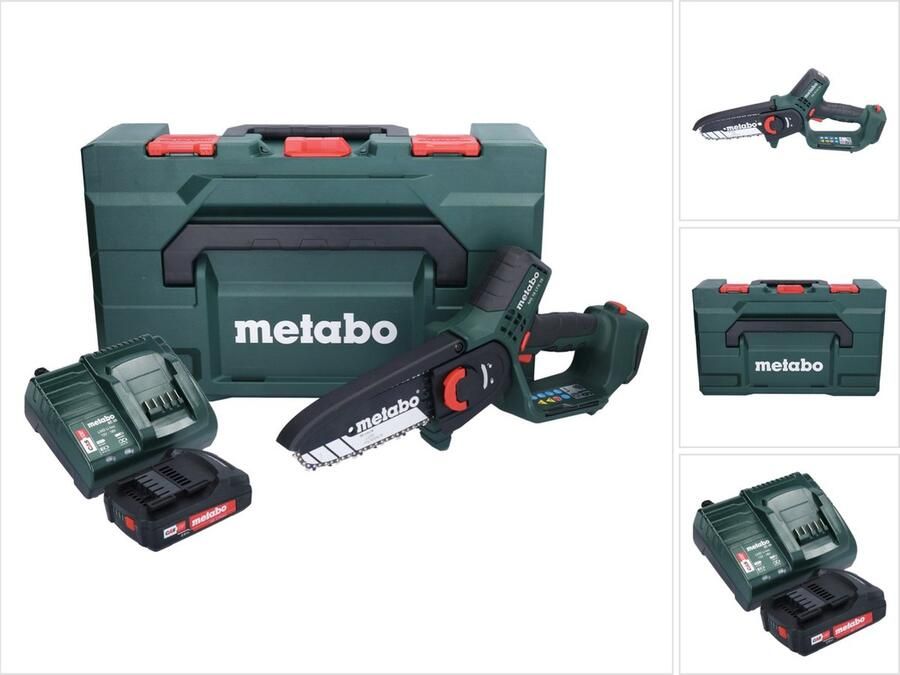 Metabo MS 18 LTX 15 accusnoeizaag 18 V 15 cm 5 m s + 1x accu 2.0 Ah + lader + X