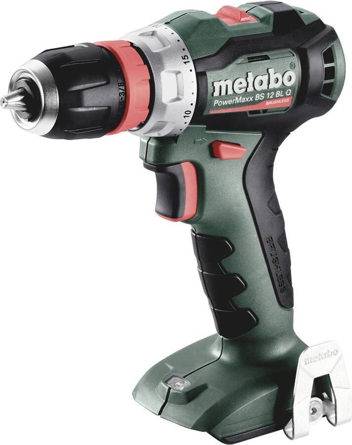 Metabo PowerMaxx BS 12 BL Q 601045850 Accu-schroefboormachine 12 V Brushless Zonder accu Zonder lader