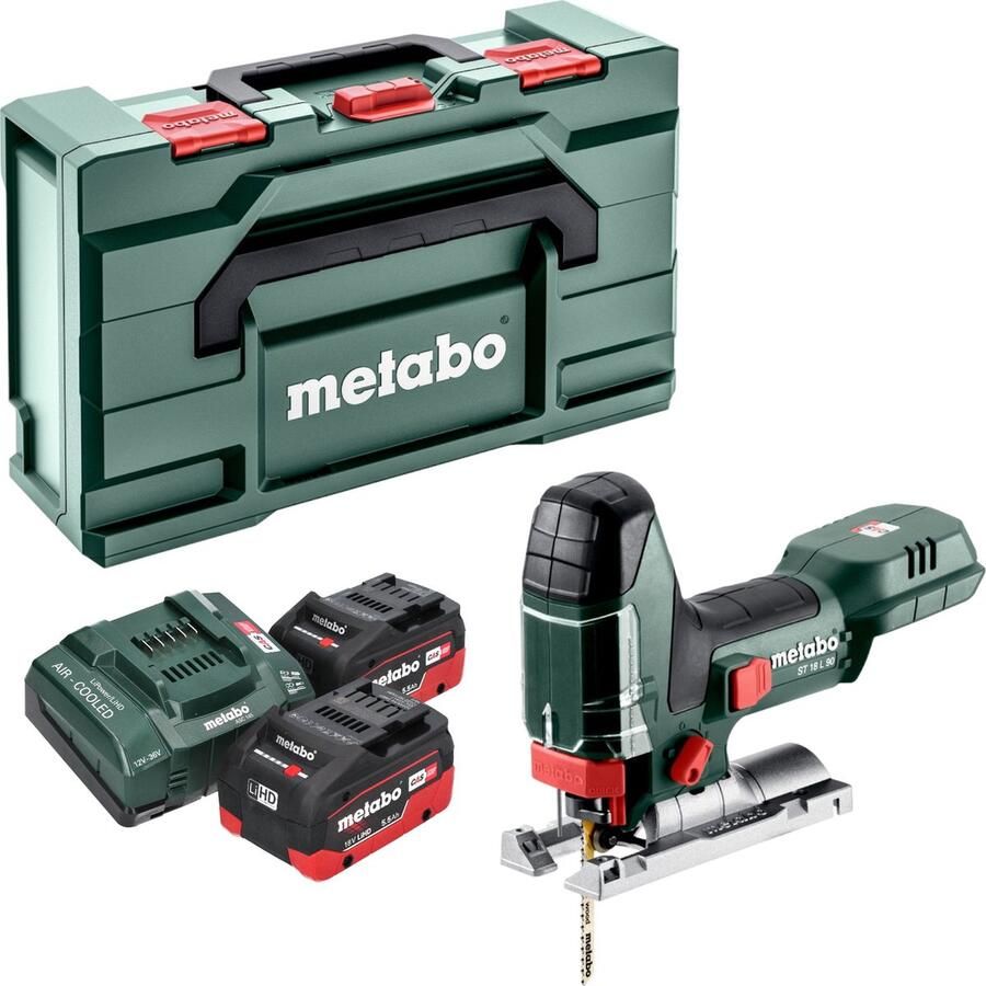 Metabo ST 18 L 90 accudecoupeerzaag 18 V 90 mm + 2x LiHD accu 5 Ah + lader + x