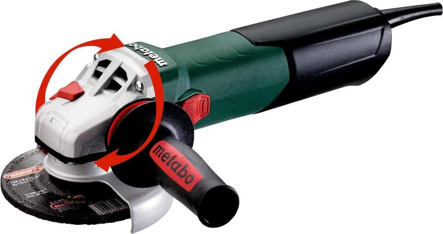 Metabo WEV 17-125 Quick 125mm 1700 Watt haakse slijper Toerental regeling snelspanmoer MVT VTC