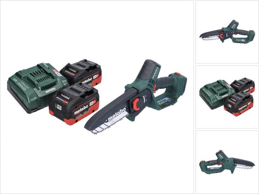 Metabo MS 18 LTX 15 accusnoeizaag 18 V 15 cm 5 m s + 2x accu 5 Ah + lader