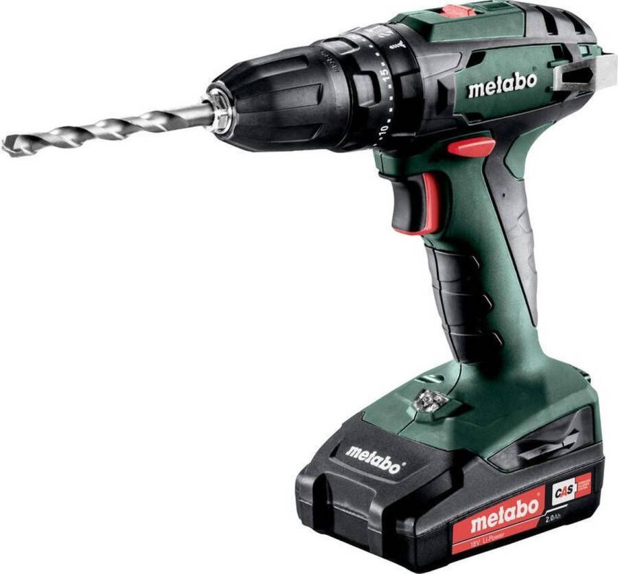 Metabo SB 18 18V Li-Ion accu klop- boormachine set in koffer (2x 2 0Ah accu) 48Nm