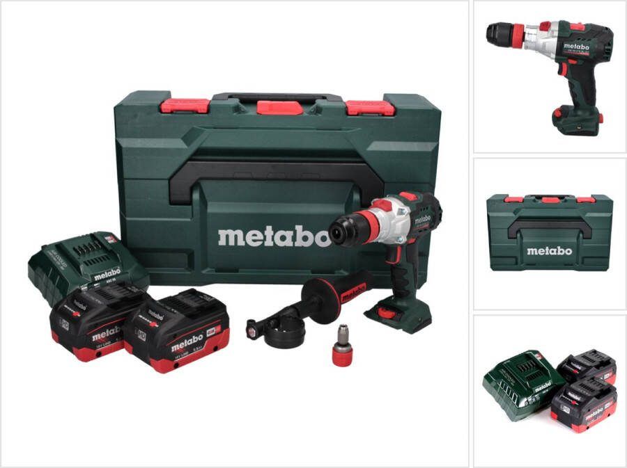 Metabo SB 18 LTX BL Q I Accu-slagboormachine 18 V 130 Nm borstelloos + 2x accu 5 Ah + lader + X