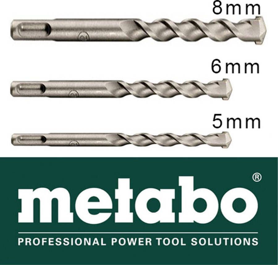 Metabo SDS boren set 5mm 6mm 8mm betonborenset | hamerboor