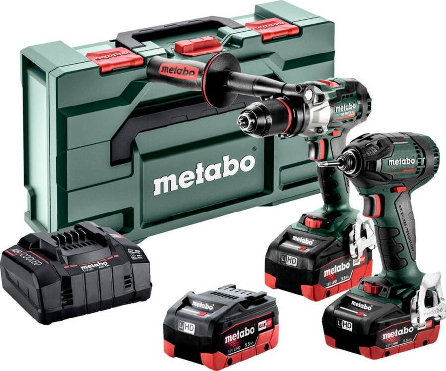 Metabo SET SB 18 LTX BL I (120 Nm) + slagschroevendraaier + 3 accu's