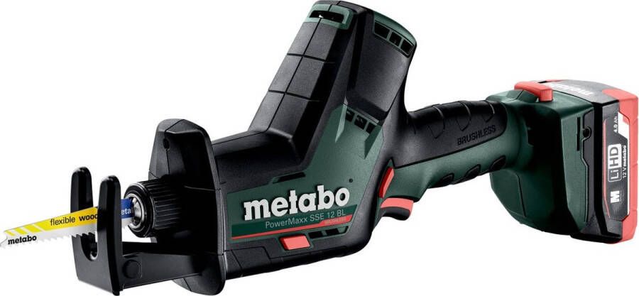 Metabo SSE 12 BL Reciprozaag 12V 4.0Ah Set 2x accu met ASC 55 lader