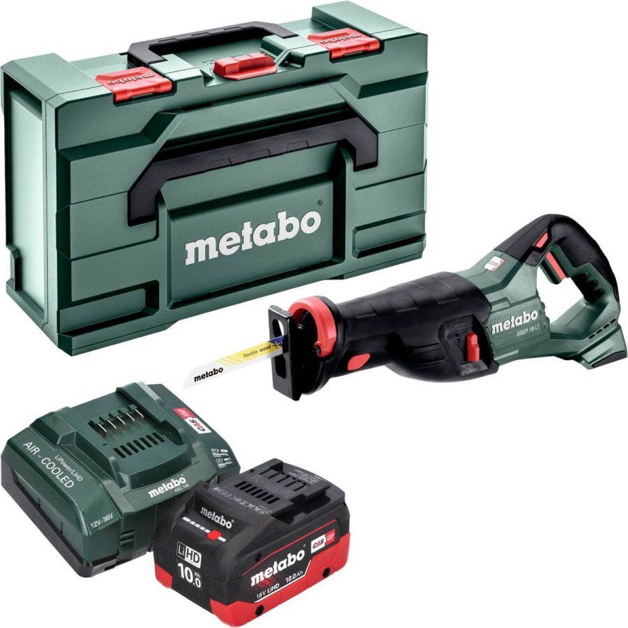 Metabo SSEP 18 LT accu reciprozaag 18 V 32 mm + 1x LiHD accu 10.0 Ah + lader + x