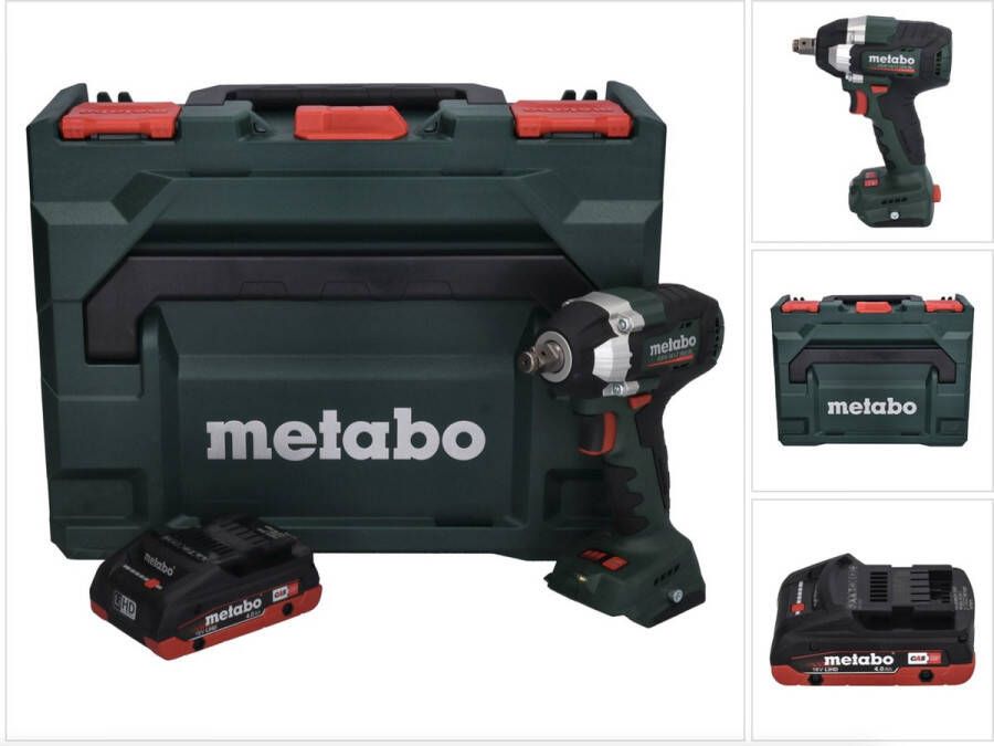Metabo SSW 18 LT 300 BL accu-slagmoersleutel 18 V 300 Nm borstelloos + 1x oplaadbare accu 4.0 Ah + X zonder oplader