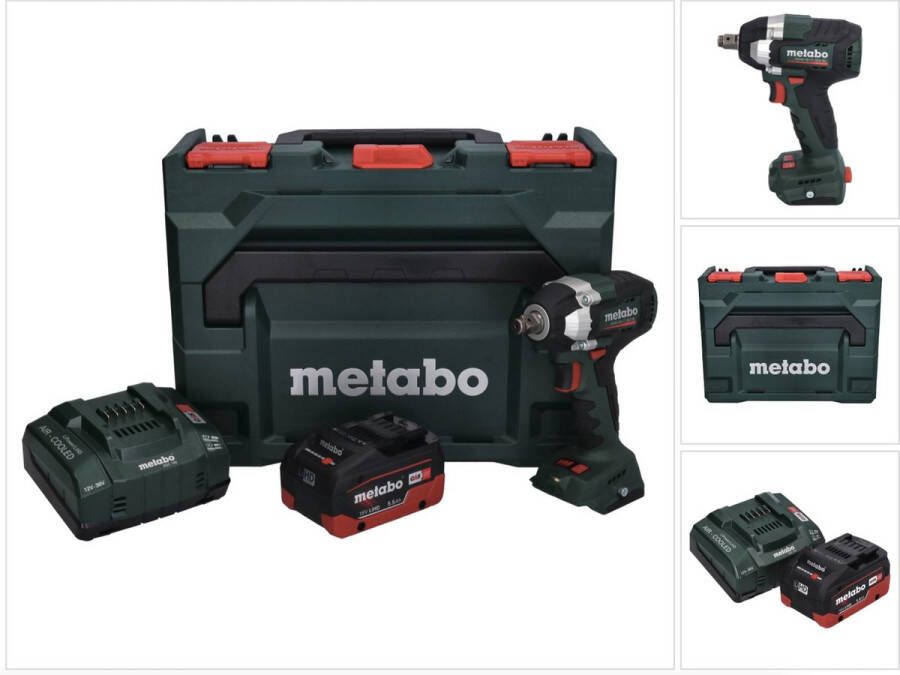 Metabo SSW 18 LT 300 BL accu-slagmoersleutel 18 V 300 Nm borstelloos + 1x oplaadbare accu 5 Ah + lader + X