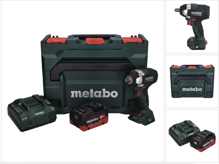 Metabo SSW 18 LT 300 BL accu-slagmoersleutel 18 V 300 Nm borstelloos + 1x oplaadbare accu 8.0 Ah + lader + X