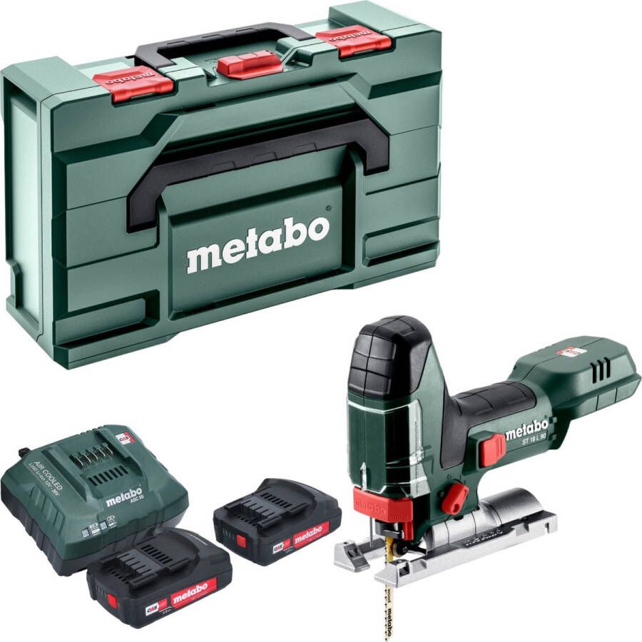 Metabo ST 18 L 90 accudecoupeerzaag 18 V 90 mm + 2x accu 2.0 Ah + lader + x
