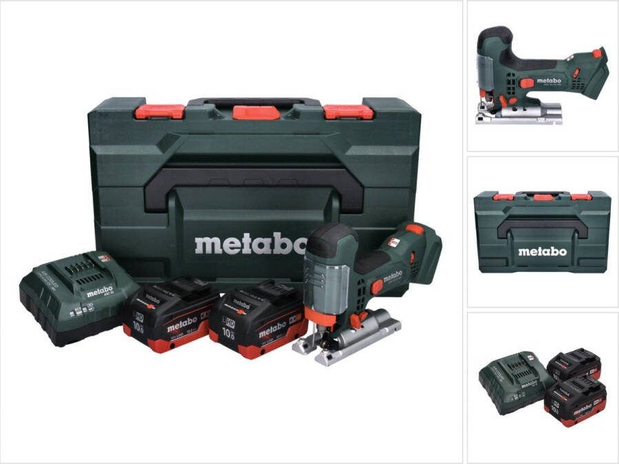 Metabo STA 18 LTX 100 accudecoupeerzaag 18 V + 2x accu 10.0 Ah + lader + X
