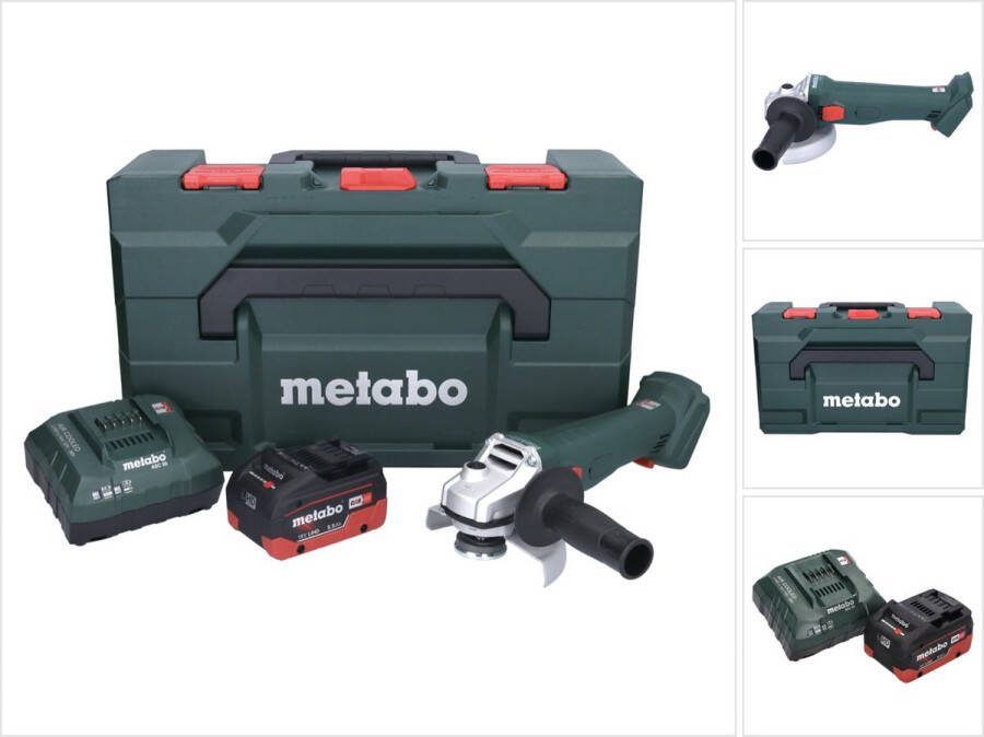 Metabo W 18 7-125 Accuslijper 18 V 125 mm + 1x accu 5 Ah + lader + X