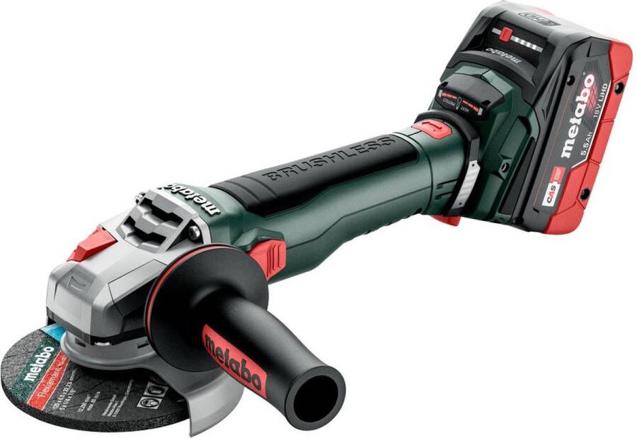 Metabo WB 18 LT BL 11-125 613054660 Haakse accuslijper 125 mm 18 V 5.5 Ah