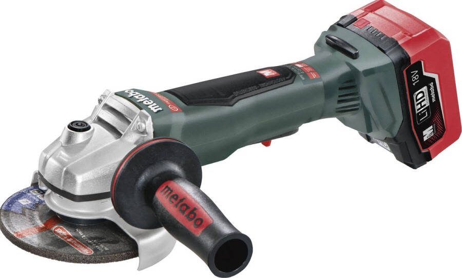 Metabo WB 18 LTX BL 125 QUICK 18V LiHD Accu haakse slijper set (2x 5.5Ah accu) in koffer 125mm koolborstelloos
