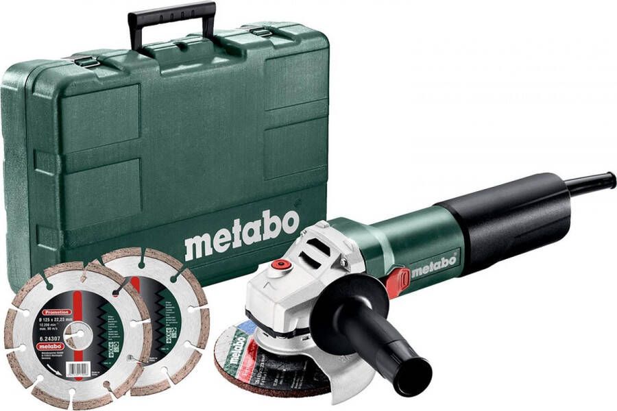 Metabo Haakse Slijper WEQ 1400-125 Set (600347510) | Elektrisch gereedschap | Outdoor&Vrije tijd Gereedschap | 4007430338563