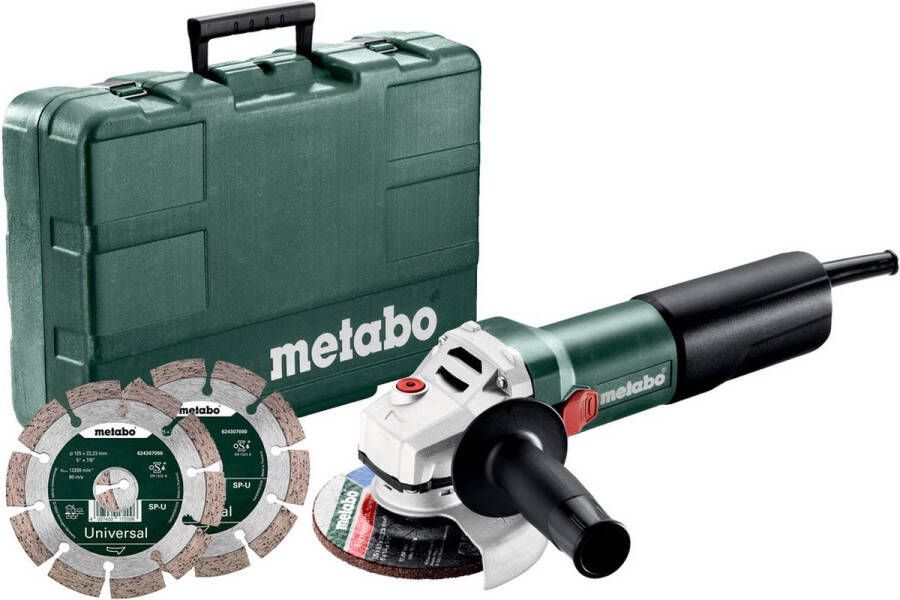 Metabo WQ 1100-125 Set Haakse slijper
