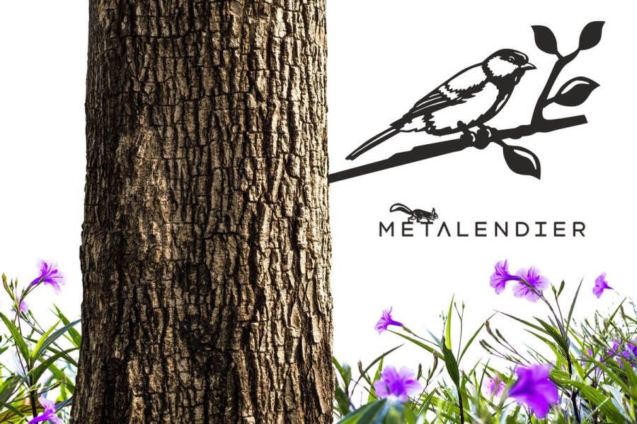 Metal-animal Koolmees Metalen vogel Tuinbeeld Cortenstaal NL Fabrikaat