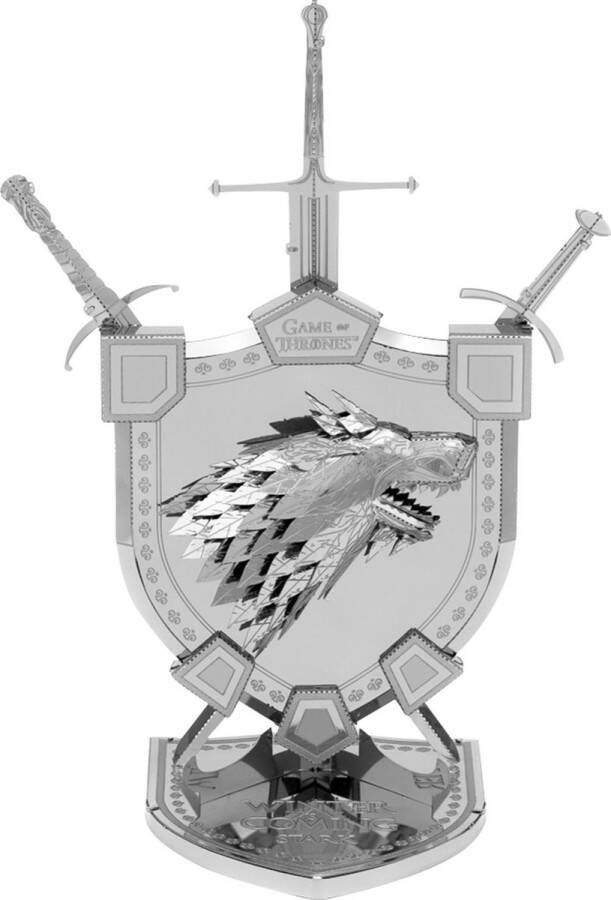 Metal earth ICONX Game of Thrones House Stark Wapenschild
