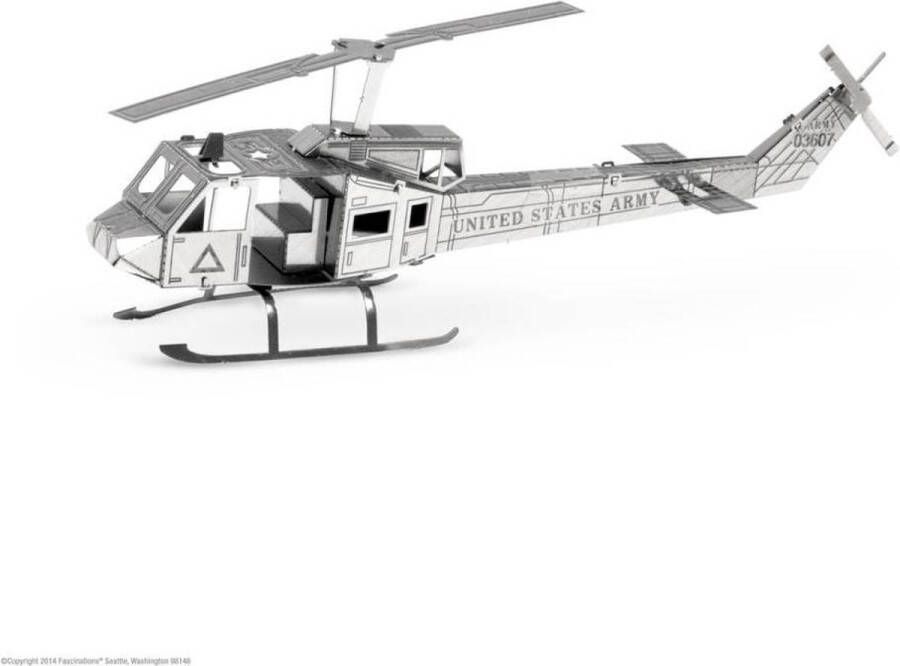 Metal earth Modelbouw 3D Helikopter UH1 Huey Metaal