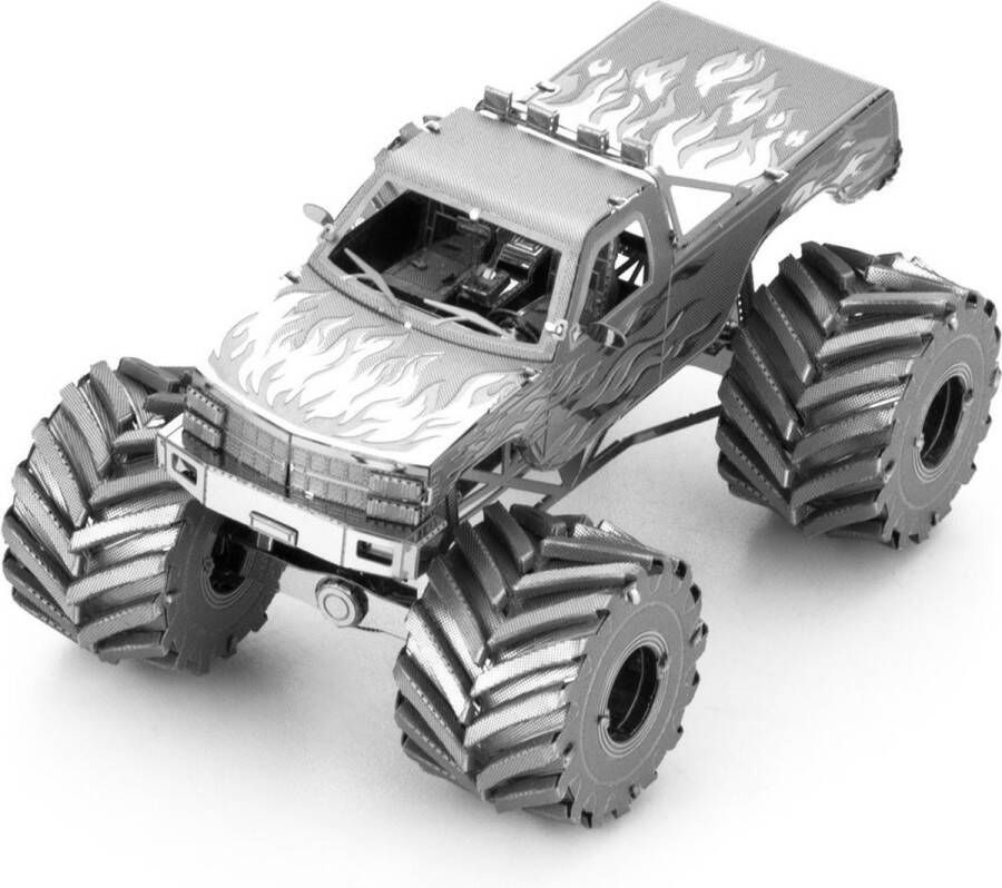 Metal earth Modelbouwset Monster Truck Staal Zilver 2-delig