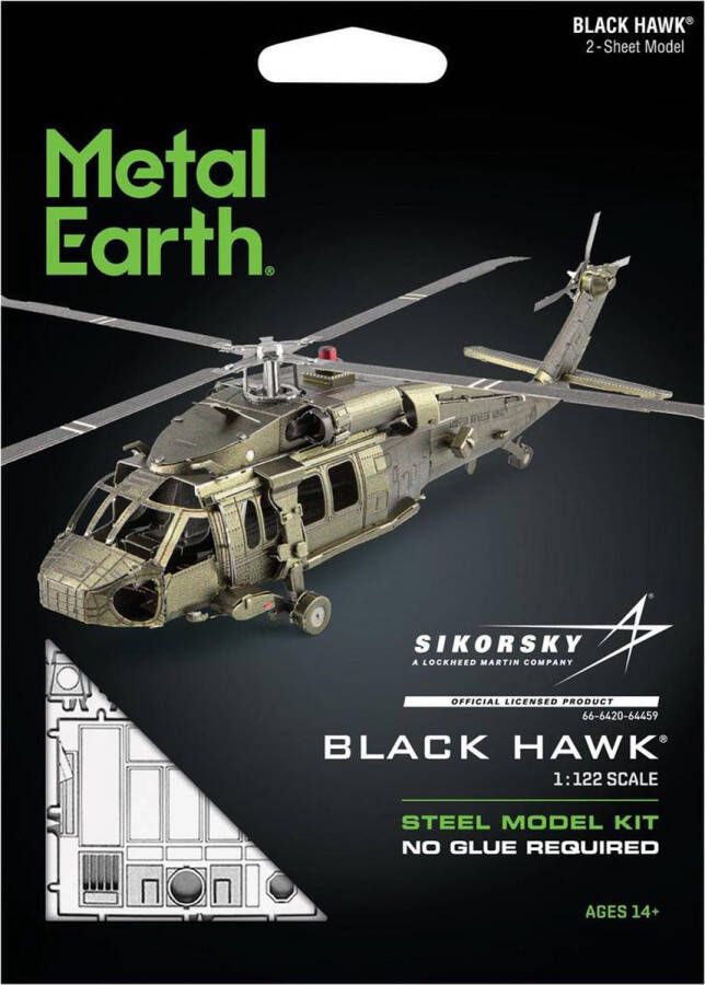 Metal earth Sikorsky UH-60 Black Hawk Helicopter