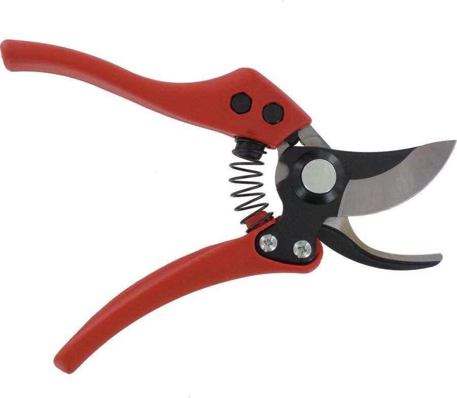 Metallo Snoeischaar Ergonomisch Carbon Gehard 210 mm Rood