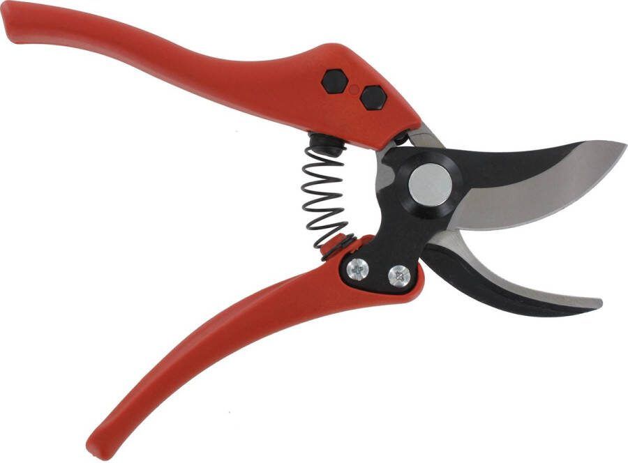Metallo Snoeischaar Ergonomisch Carbon Gehard Snijblad 230 mm Rood