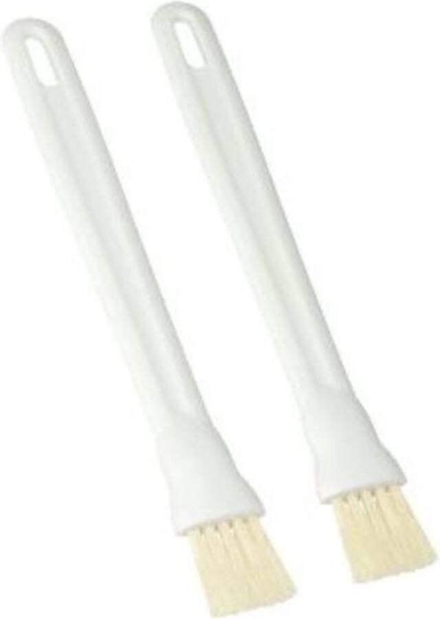 Metaltex Bak- En Grillkwast Natuurlijk Haar 21 Cm Wit 2-delig