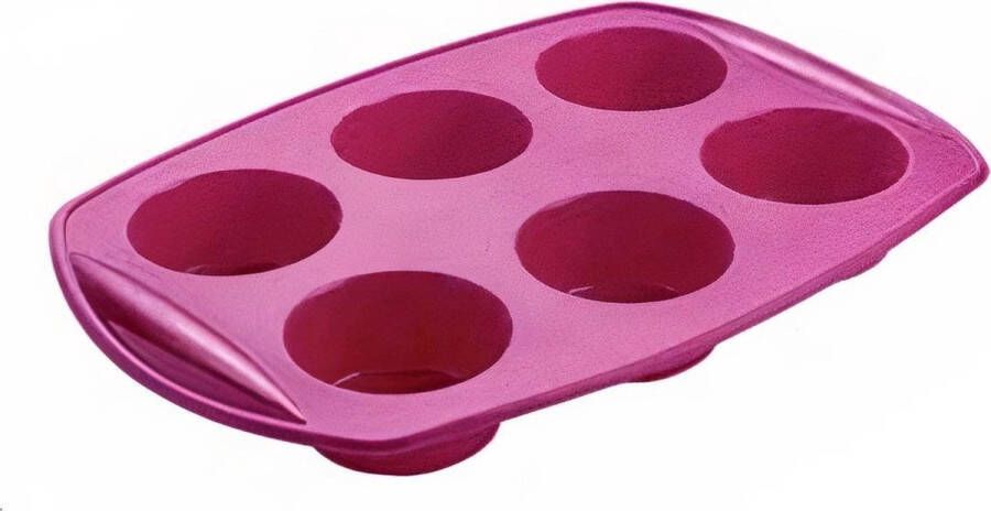 Metaltex Bakvorm voor 6 Muffins Bakvorm Muffinbakvorm Siliconen Diameter 6 5 cm Geschikt voor min -40c° tot max 230c°
