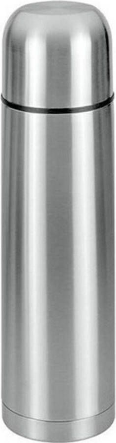 Metaltex Cosmos Thermosfles 0 75 liter met dop en klikmechanisme RVS Dubbelwandig