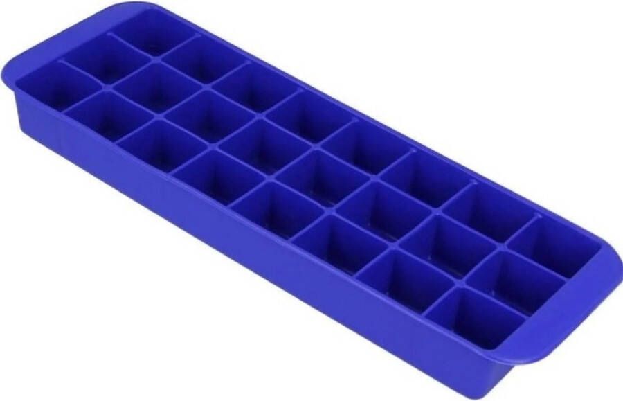 Metaltex ijsklontjes vormen IJsblokjesvorm ijsblokjes maker Herbruikbaar 24 ijsblokjes IJsblokjesmaker rubber 26x8 5x2 5cm blauw