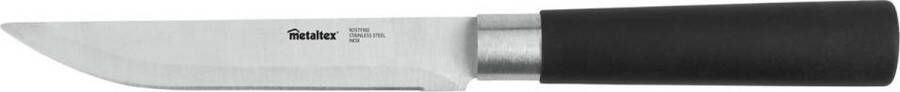 Metaltex Keukenmes Asia 24 Cm Rvs polypropyleen Zwart zilver