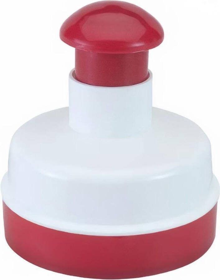 Metaltex Kitchen Helpers Hamburgerpers 11 cm Rood Wit