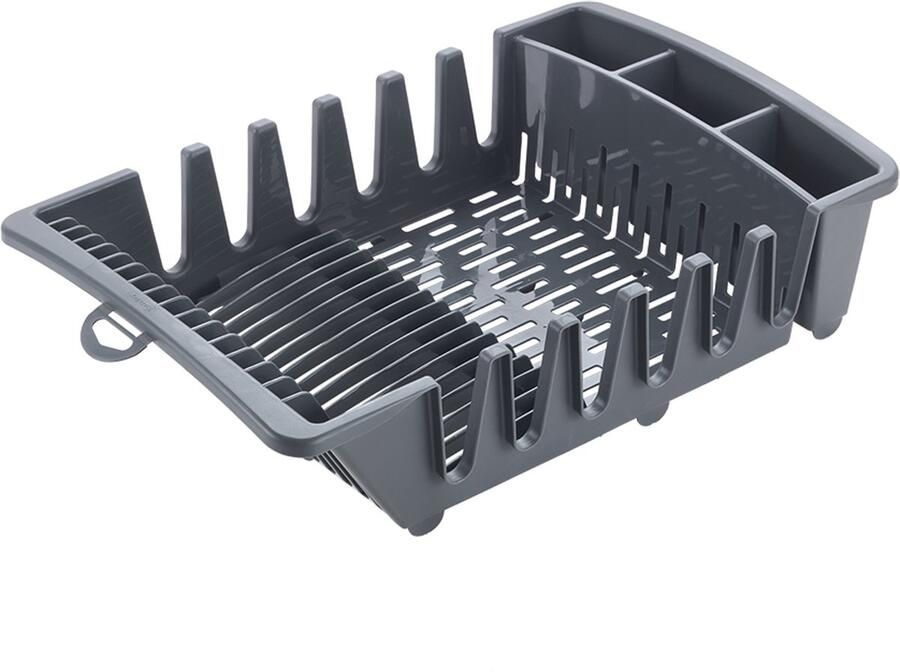 Metaltex Afdruiprek Smartex 45 x 29 x 12 cm Afwas Vaatwas Bestekbak Handig in gebruik Kunststof Grijs Ophangbaar