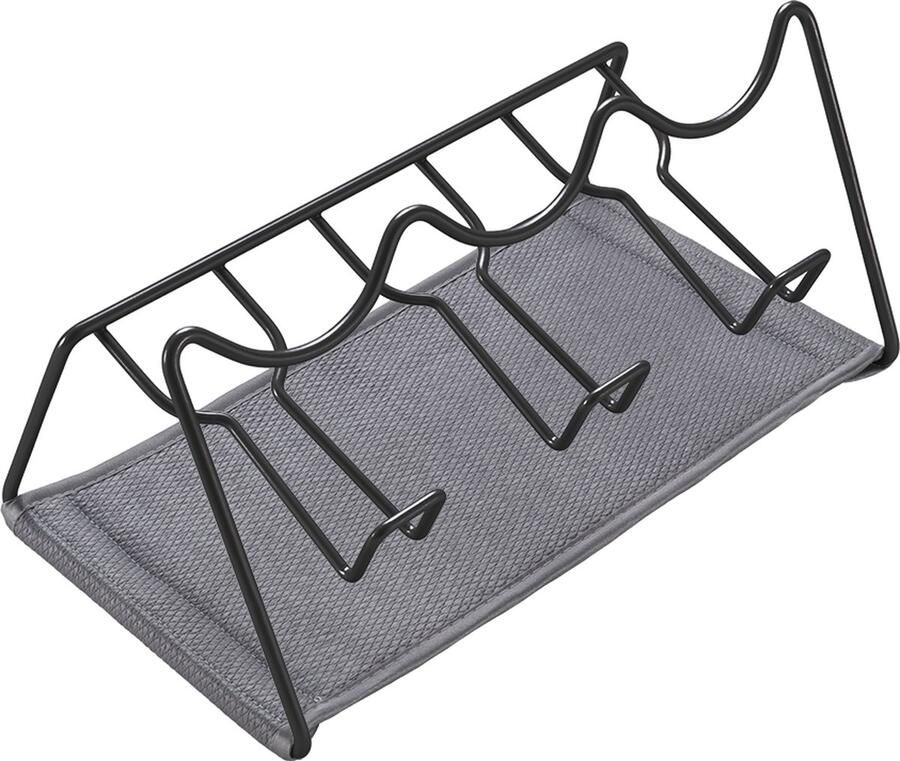 Metaltex Afdruiprek voor water- en thermosflessen 3 flessen Inclusief afdruipmat Zwart Sodatex 2 Video