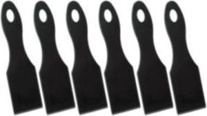 Metaltex Set van 6 Zwarte Nylon Raclet Spatels