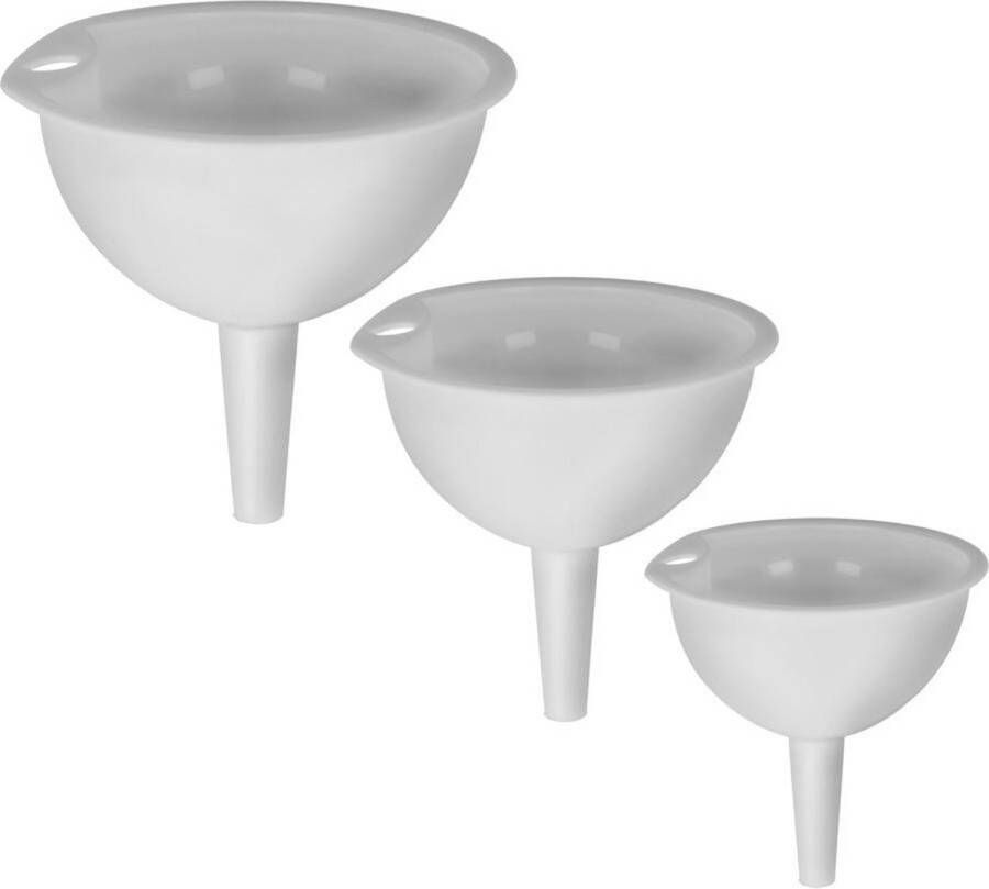 Metaltex Trechterset 7-9-11 Cm Wit 3-delig
